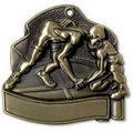 Wrestling Medal - 2-1/2"